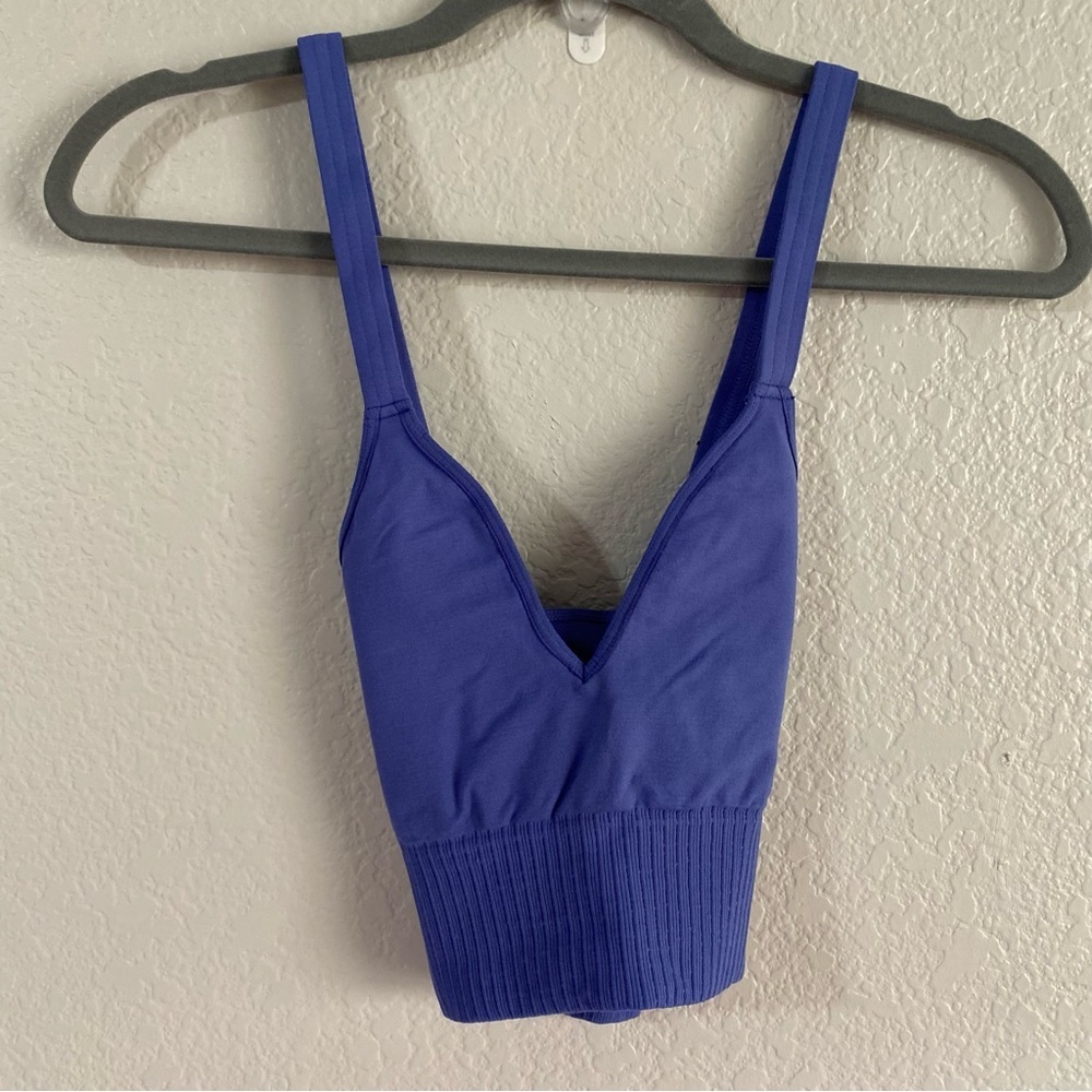 NEW Free People Good Karma Crop Tank Purple